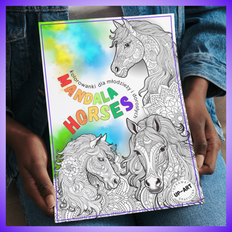 Mandala Horses podgląd 01